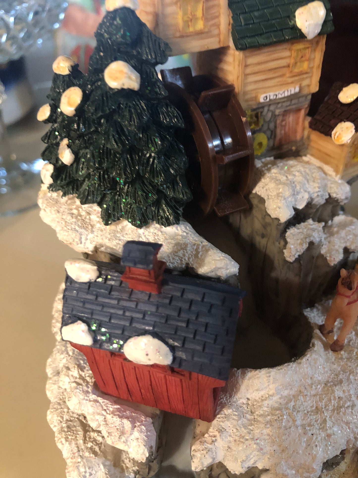 Christmas Village Musical 🎶 Waterfall