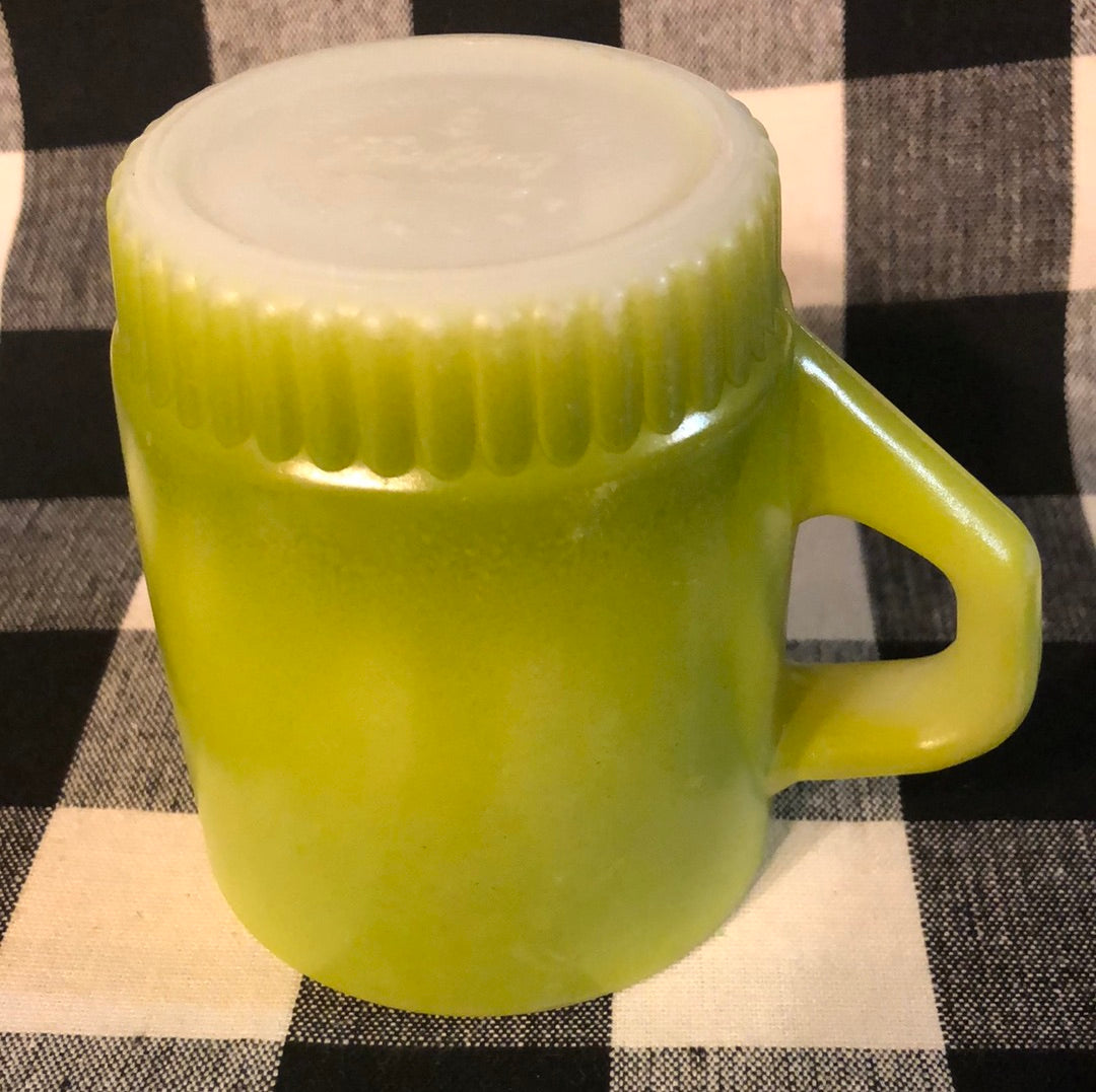 Olive Green #35 FireKing mug