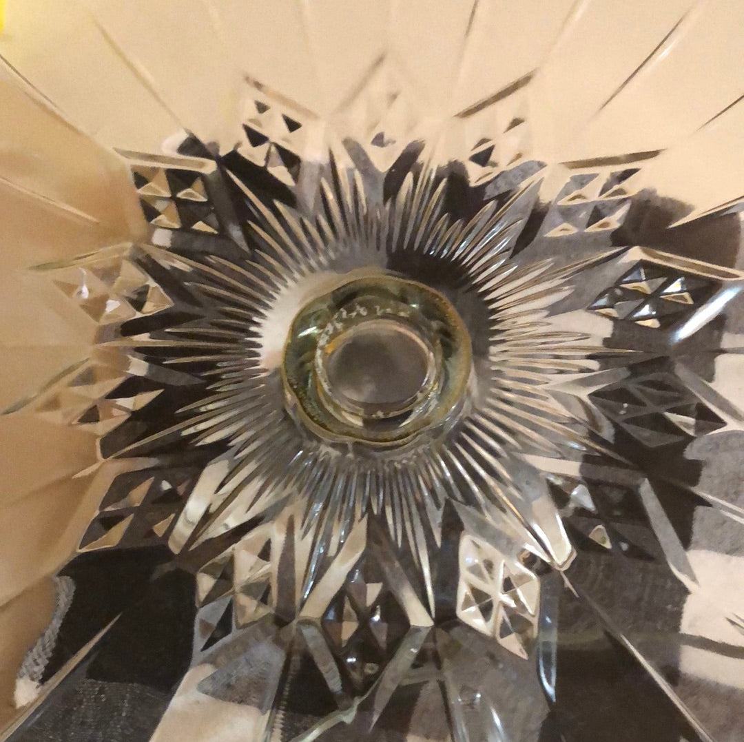 MCM Pressed Glass Cake Stand
