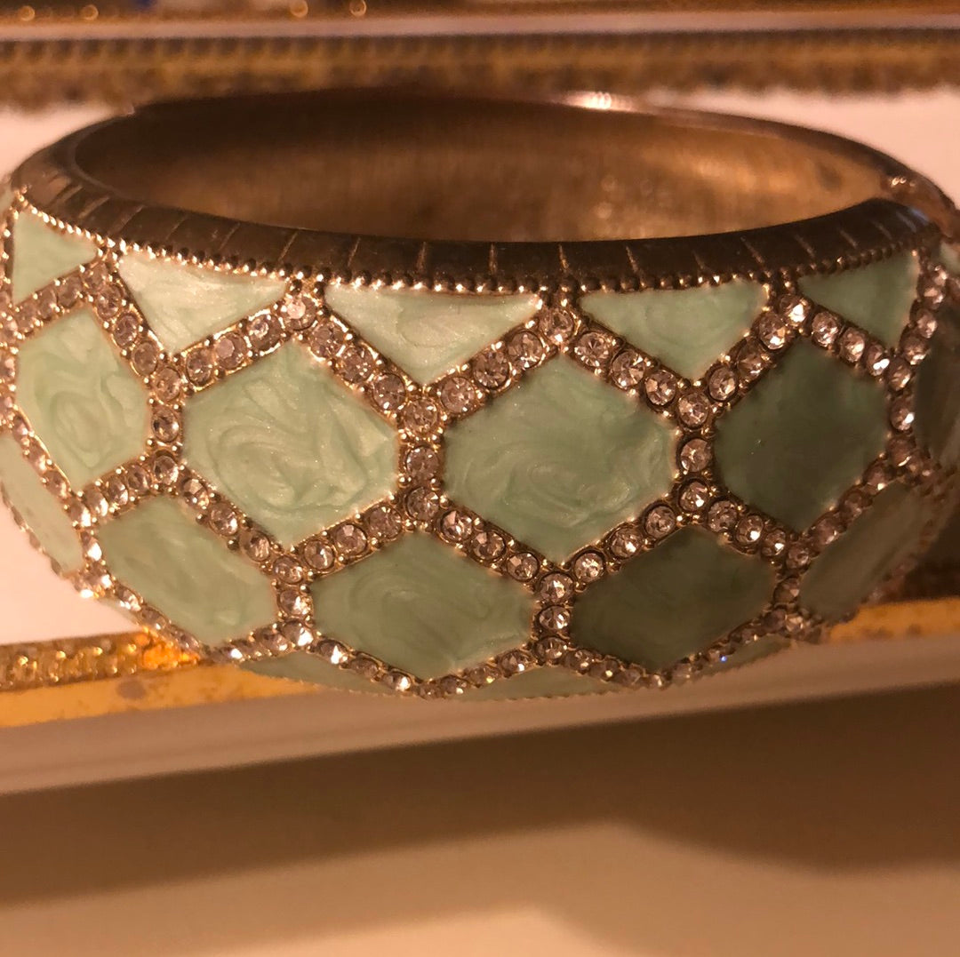 Aqua Bangle Bracelet