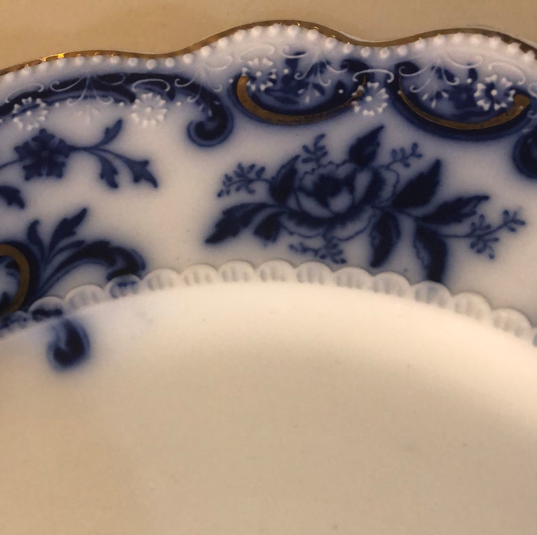 Flo Blue WHGrindley Porcelain Plate