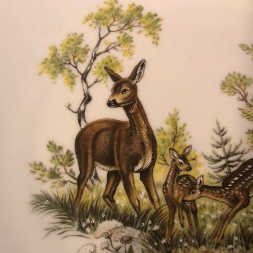 Bavarian Plate from Germany Deers