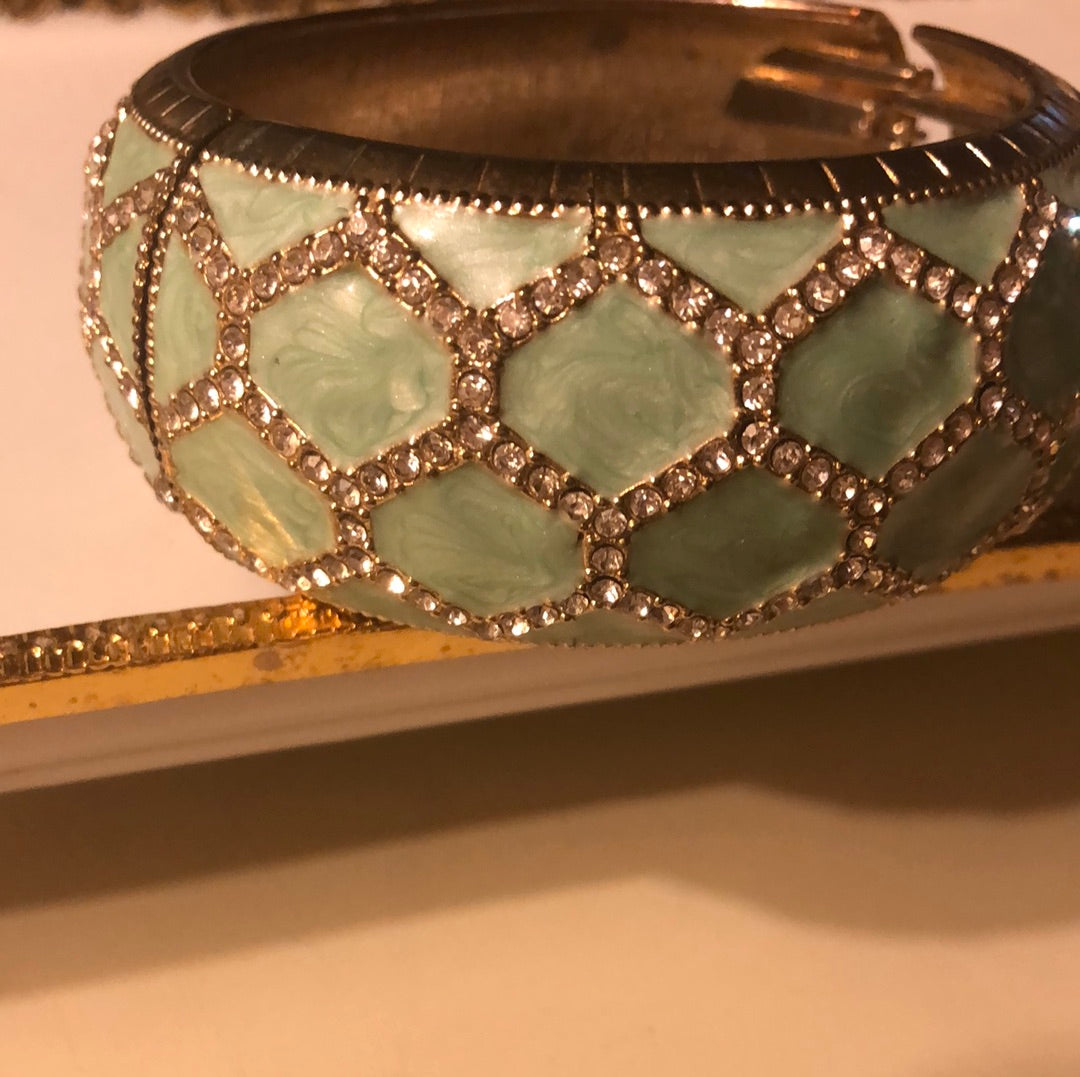 Aqua Bangle Bracelet