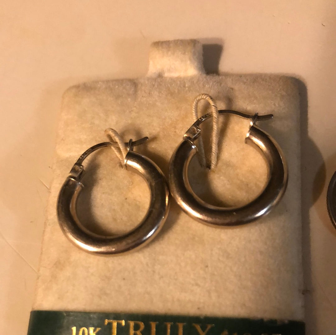 Gold Earring Hoops 3mm