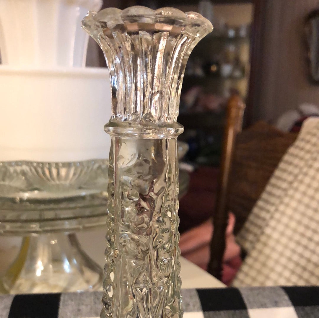 Anchor Hocking Stars n Bars Bud Vase