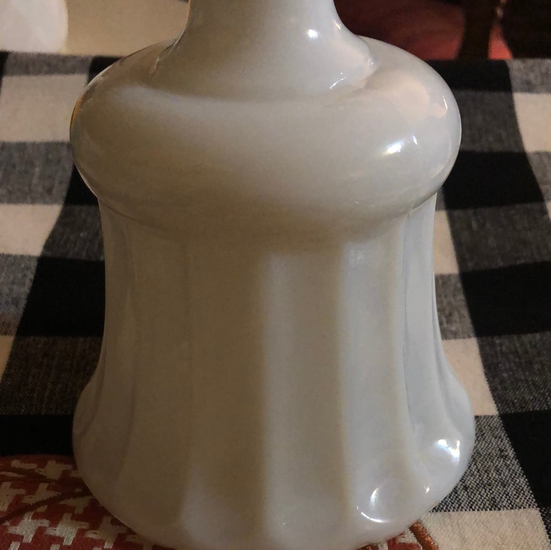Milk Glass Urn Style Vase