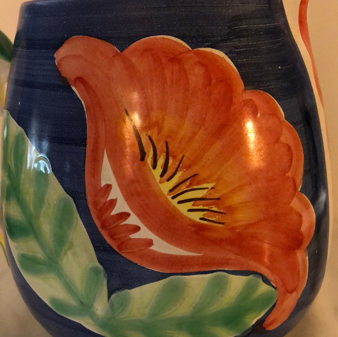 Italian Handpainted Lg belly Beverage Pitcher