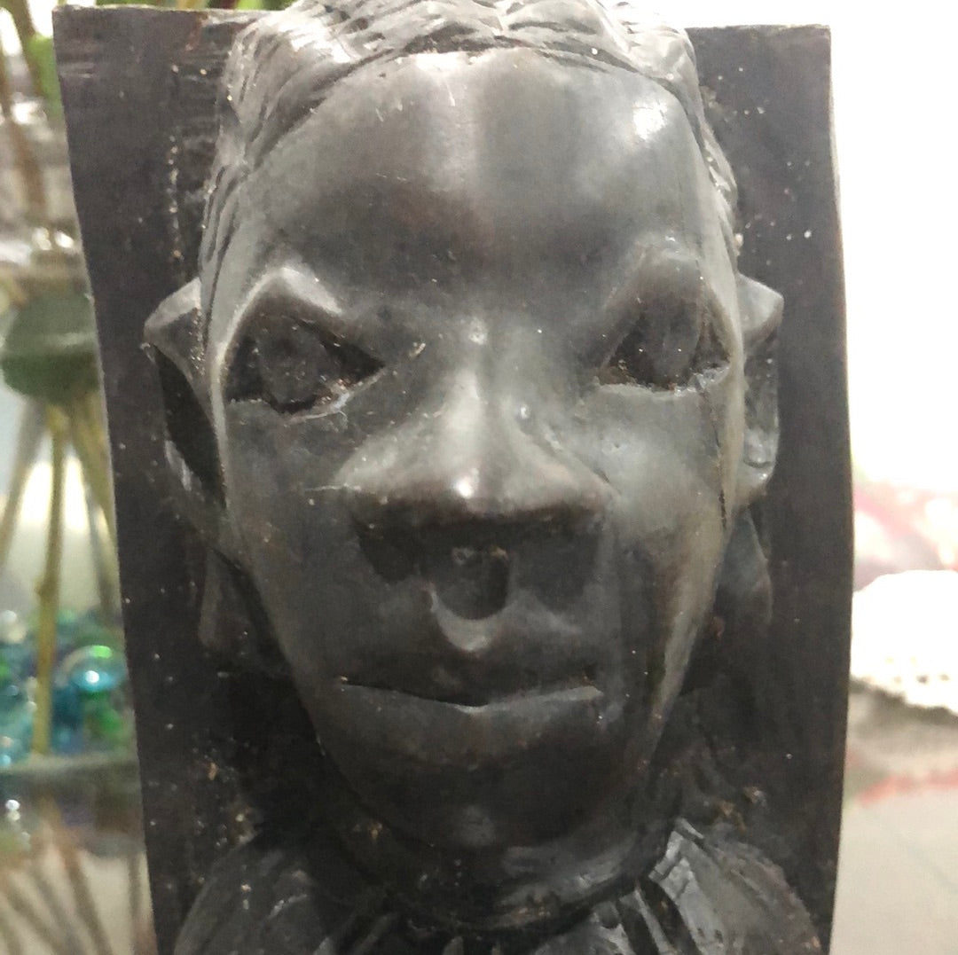 African Male Tribal Head statue