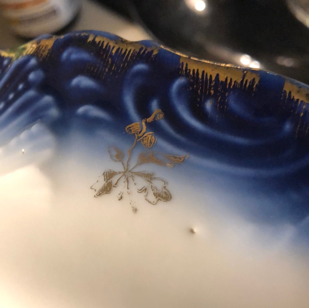Footed Flo Blu Bowl