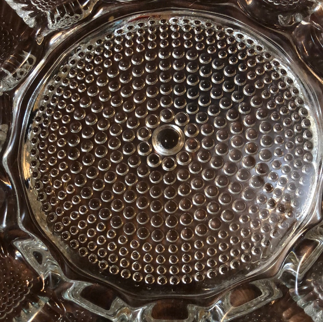 Pressed Glass Deviled Egg Tray