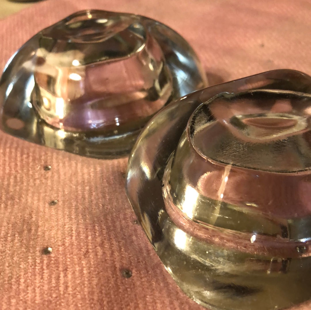 Heavy Glass Salt Cellar’s