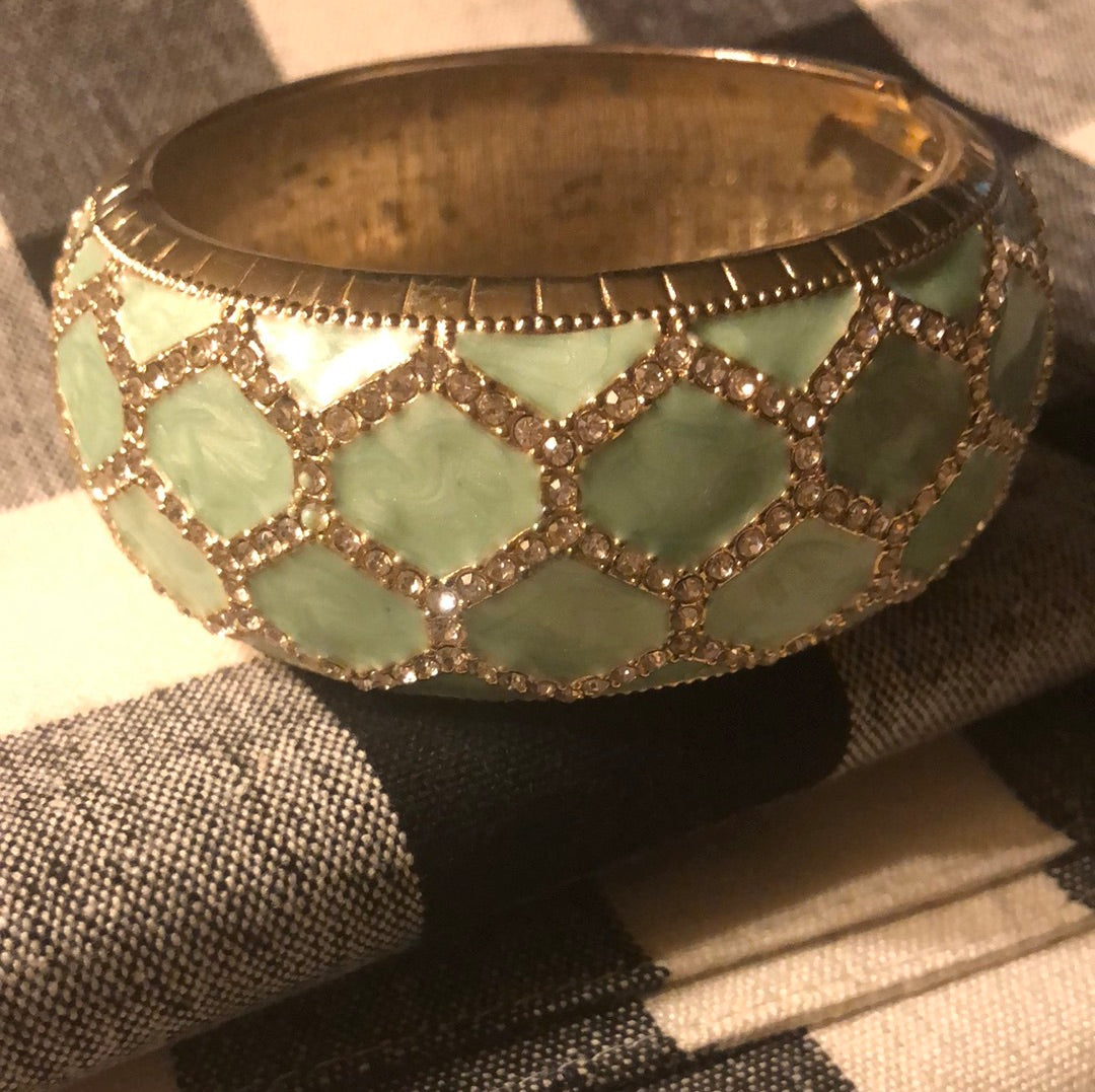 Aqua Bangle Bracelet