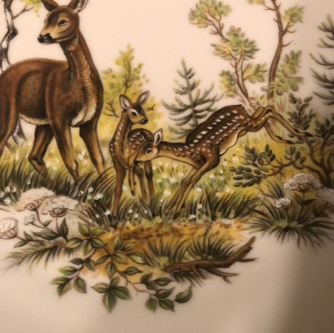Bavarian Plate from Germany Deers
