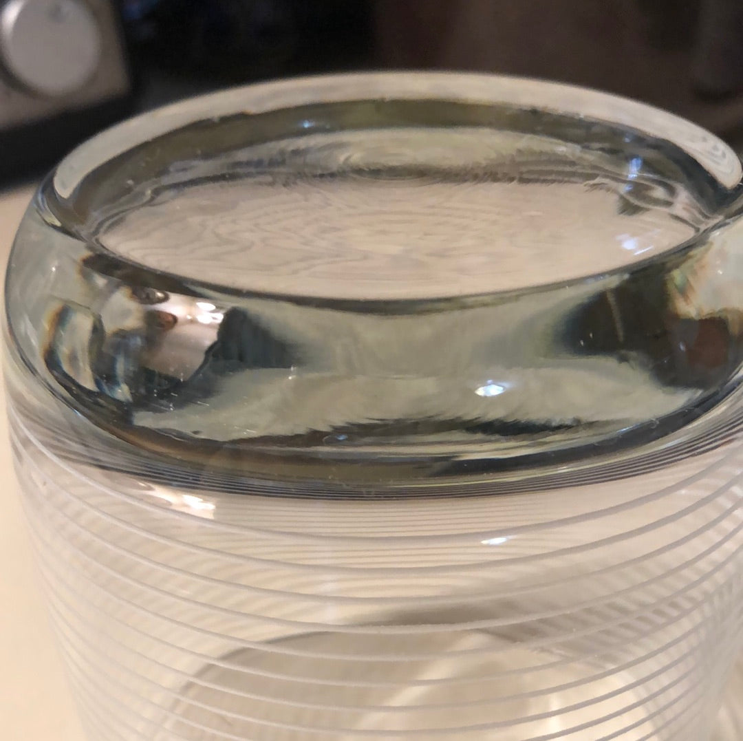 Etched Dunard Aqueduct Old Fashions Crystal Glasses