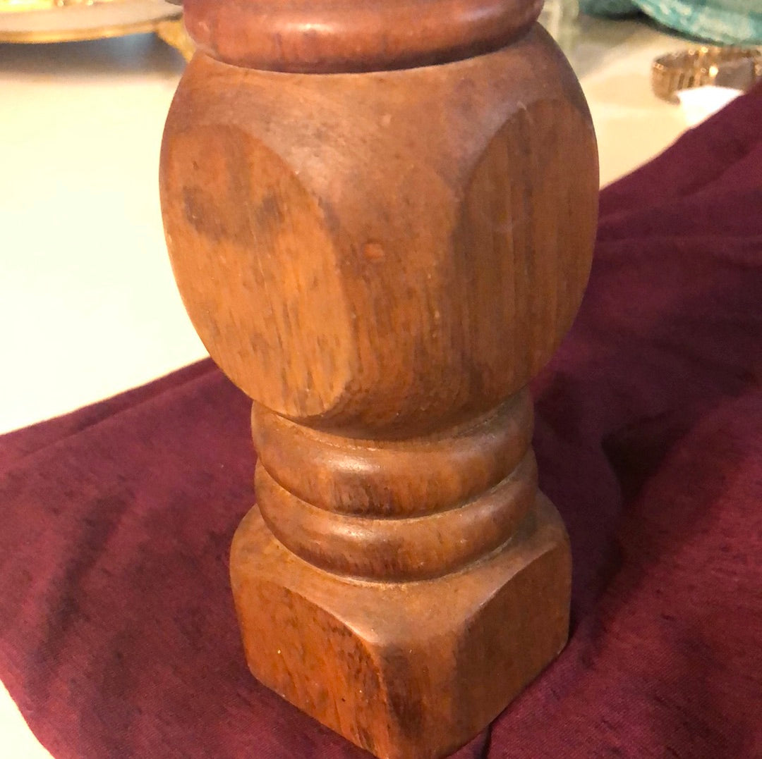 Vintage Wooden Pepper Grinder Mill
