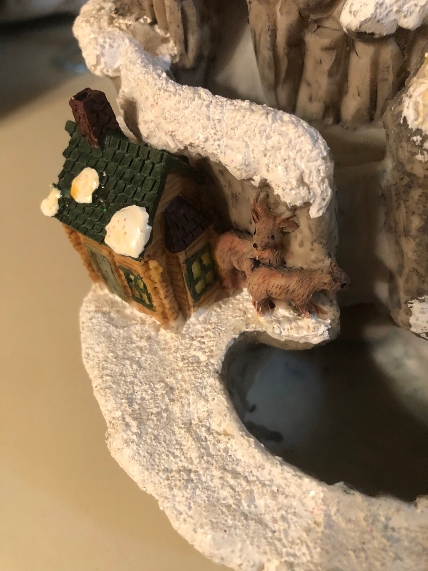 Christmas Village Musical 🎶 Waterfall