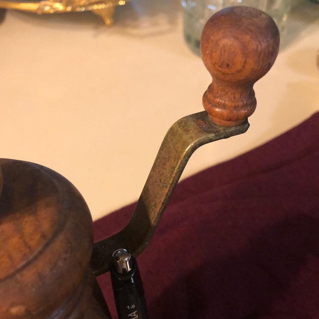 Vintage Wooden Pepper Grinder Mill