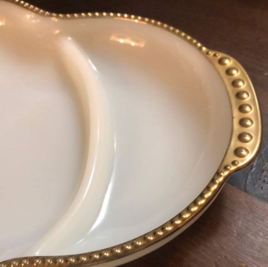 Anchor Hocking Fire King Divided Dish