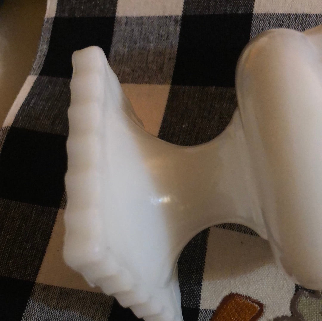 Milk Glass Urn Style Vase