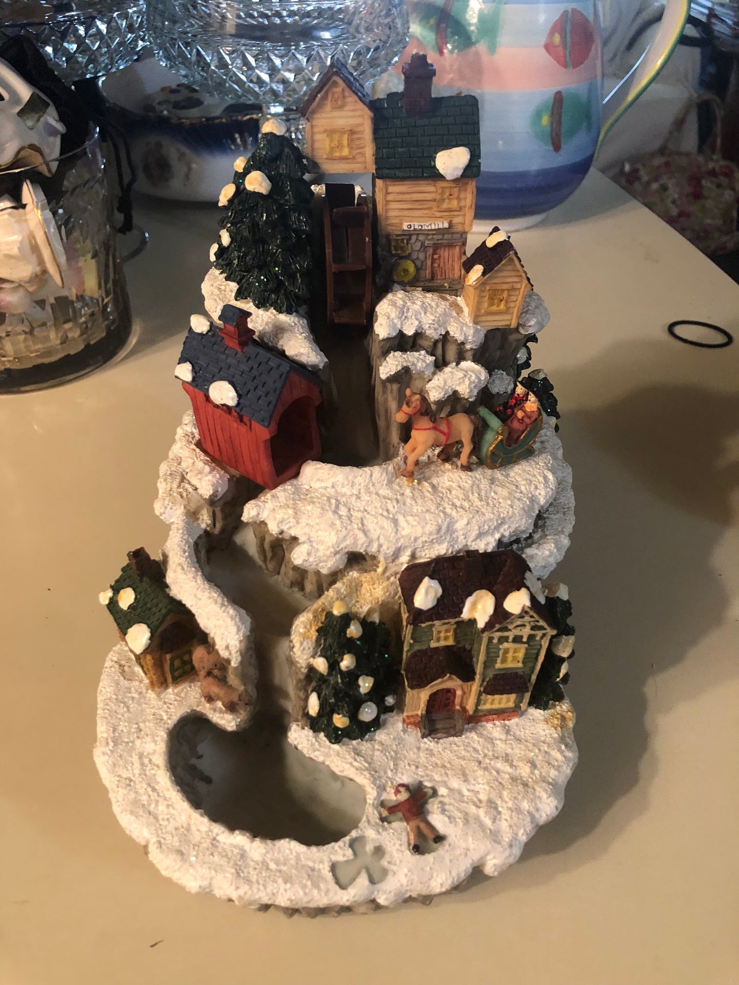 Christmas Village Musical 🎶 Waterfall
