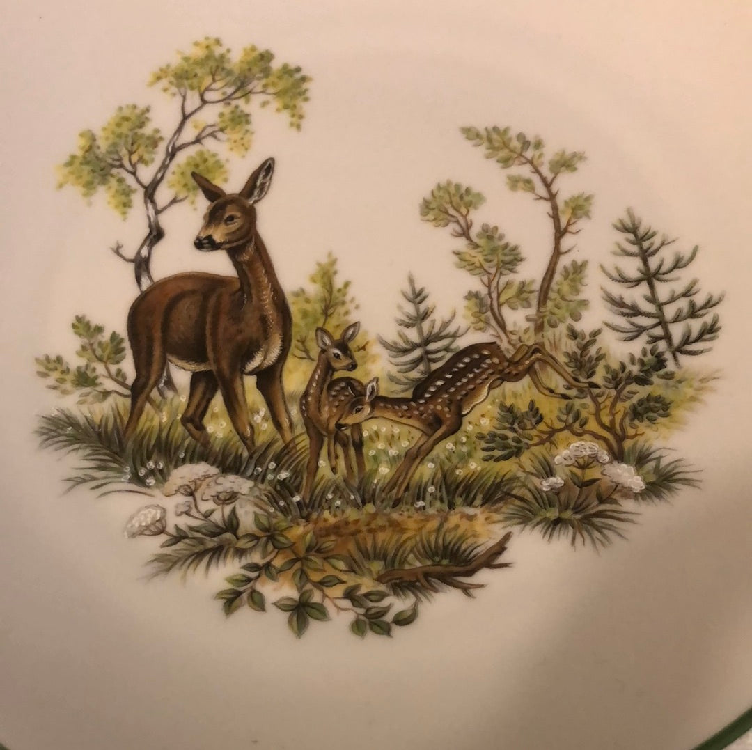 Bavarian Plate from Germany Deers