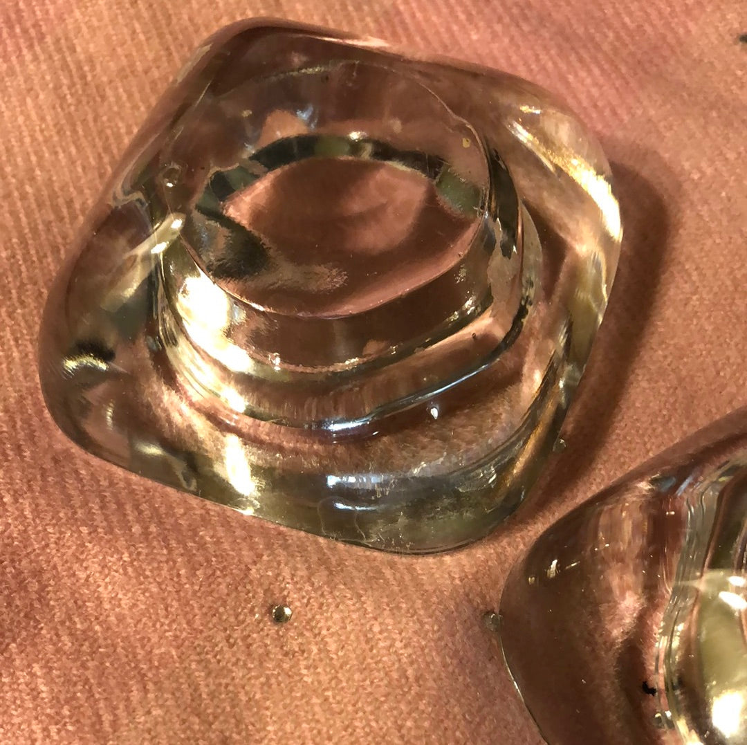 Heavy Glass Salt Cellar’s