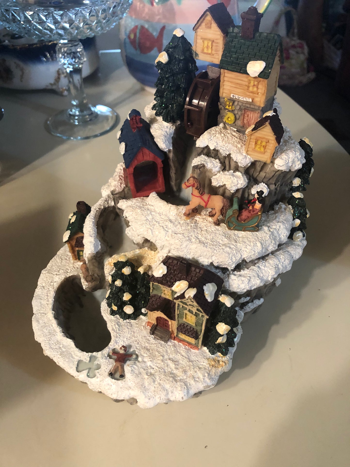 Christmas Village Musical 🎶 Waterfall