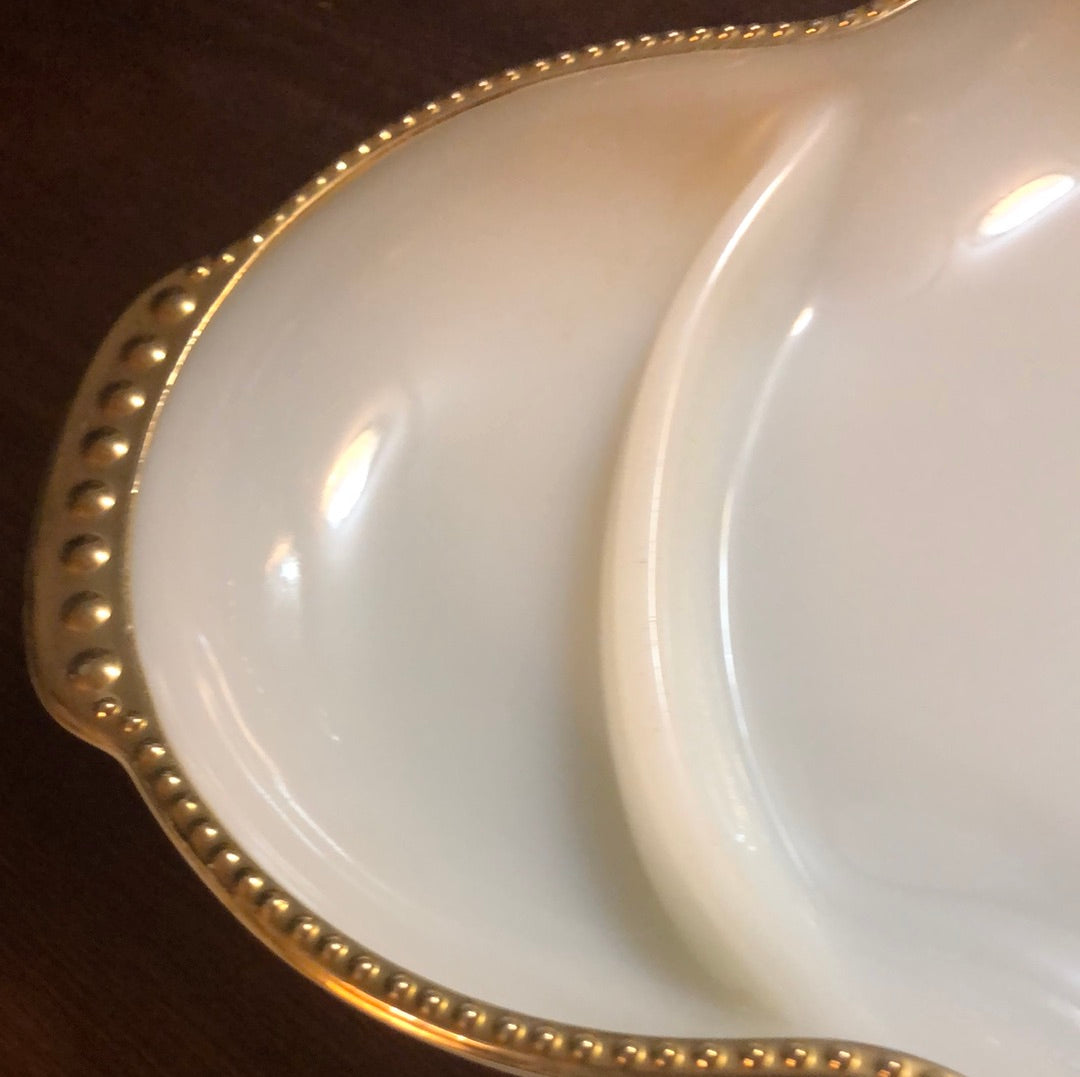 Anchor Hocking Fire King Divided Dish