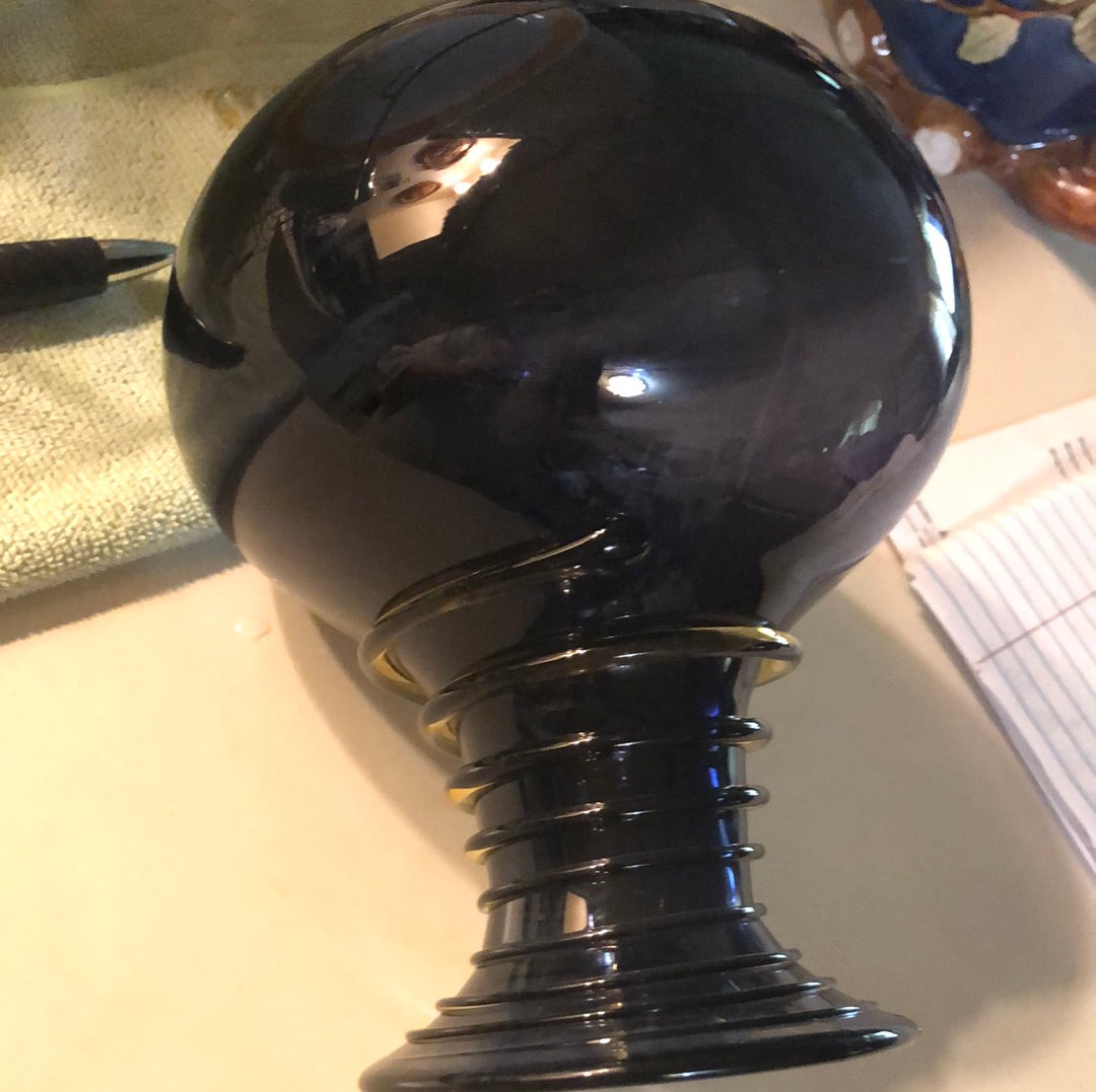 Art Deco Mouth Blown Vase