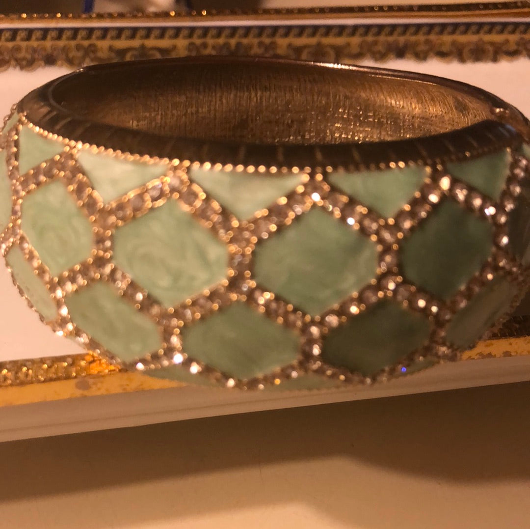 Aqua Bangle Bracelet