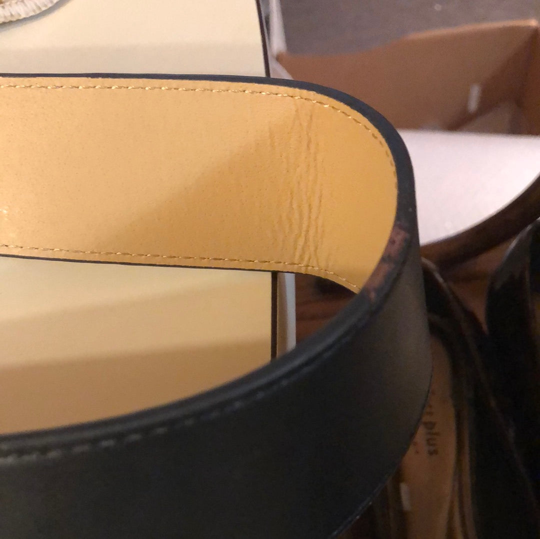 BCBG BLACK FRINGED BELT
