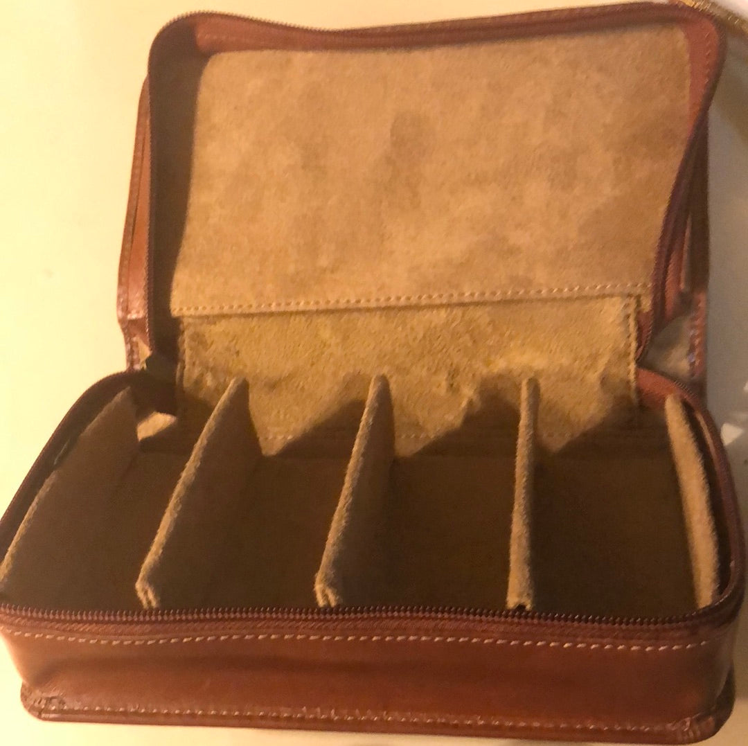 Vintage Fossil Mens Leather Case
