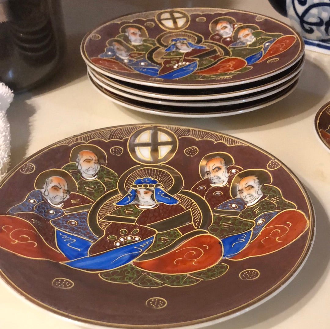 Japanese Handpainted 24kGold Teapot and Various pieces to the set