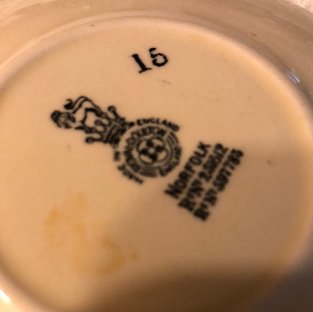 Norfolk Saucer #15 Royal Daulton