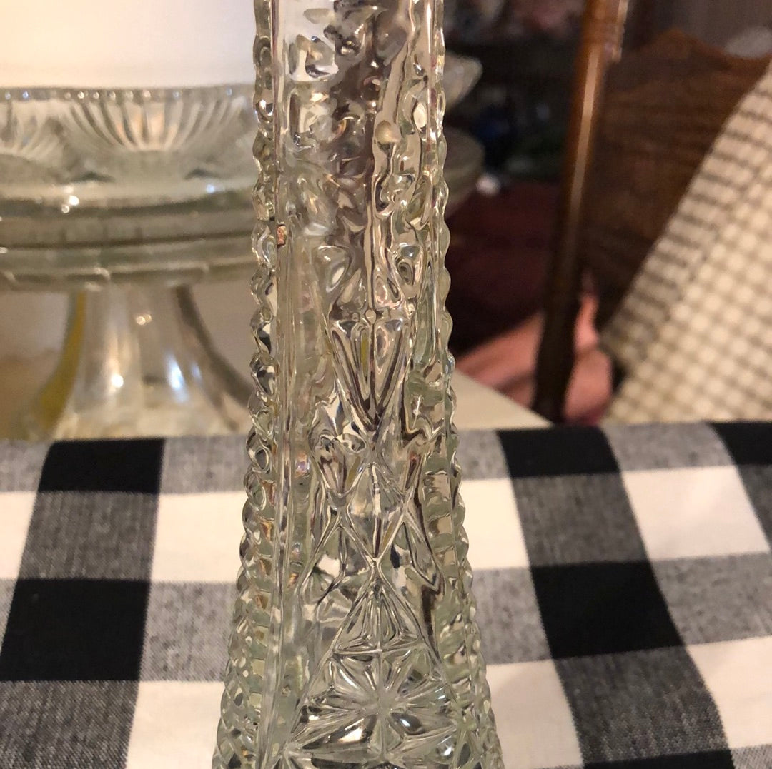 Anchor Hocking Stars n Bars Bud Vase