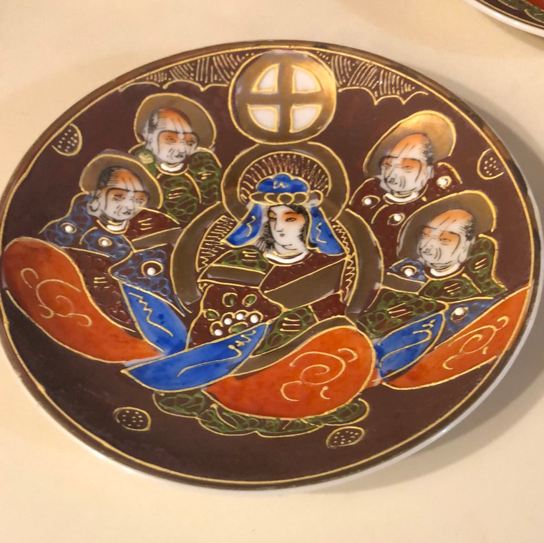 Japanese Handpainted 24kGold Teapot and Various pieces to the set
