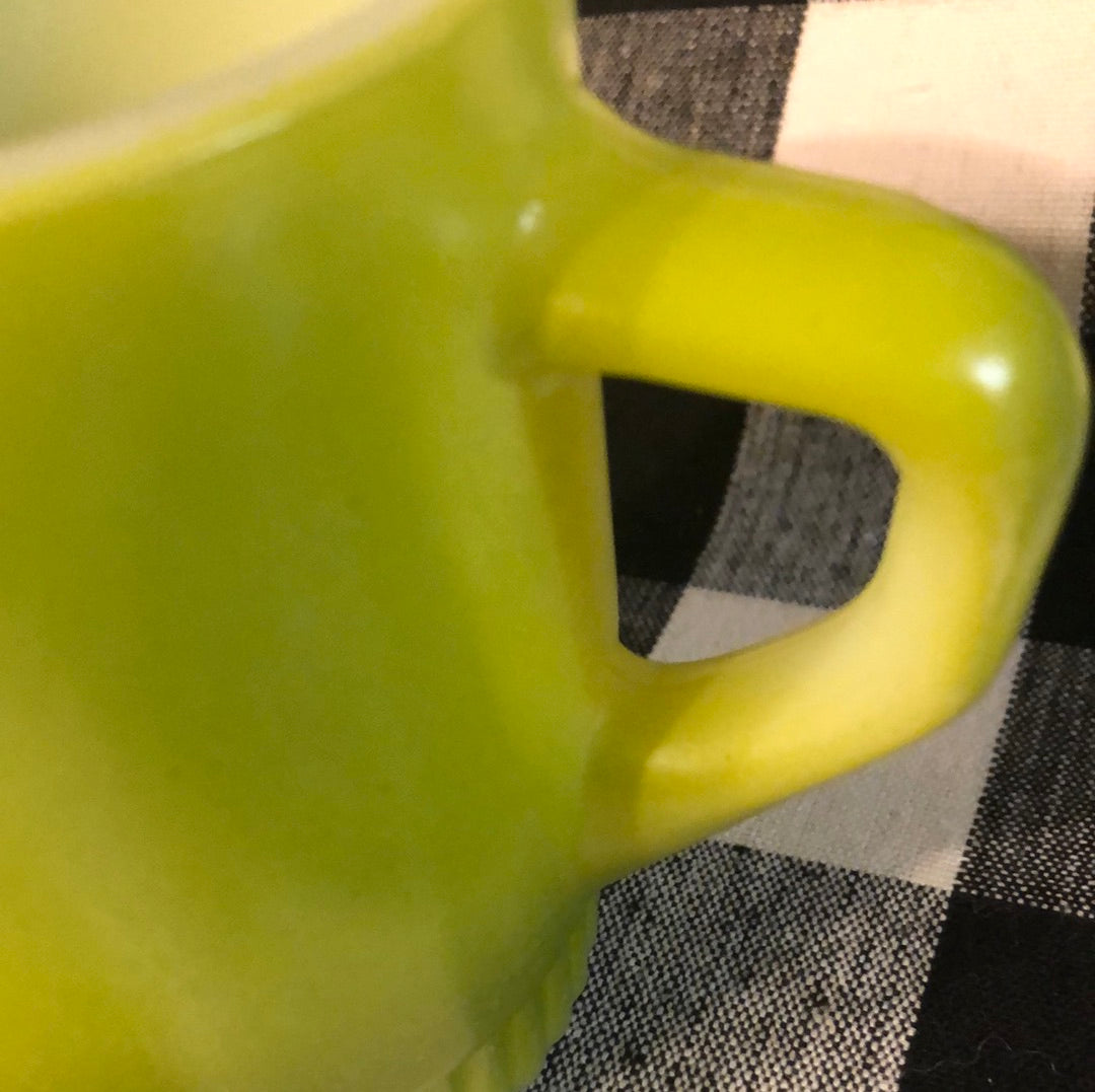 Olive Green #35 FireKing mug