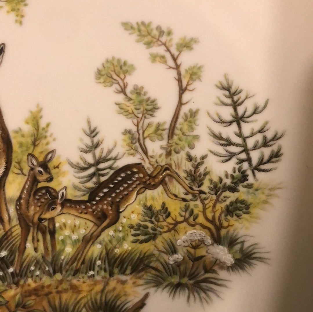 Bavarian Plate from Germany Deers