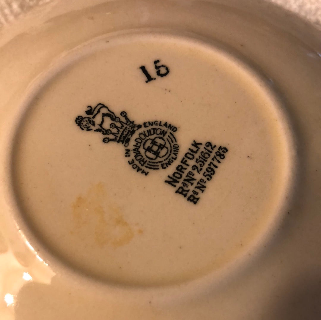 Norfolk Saucer #15 Royal Daulton
