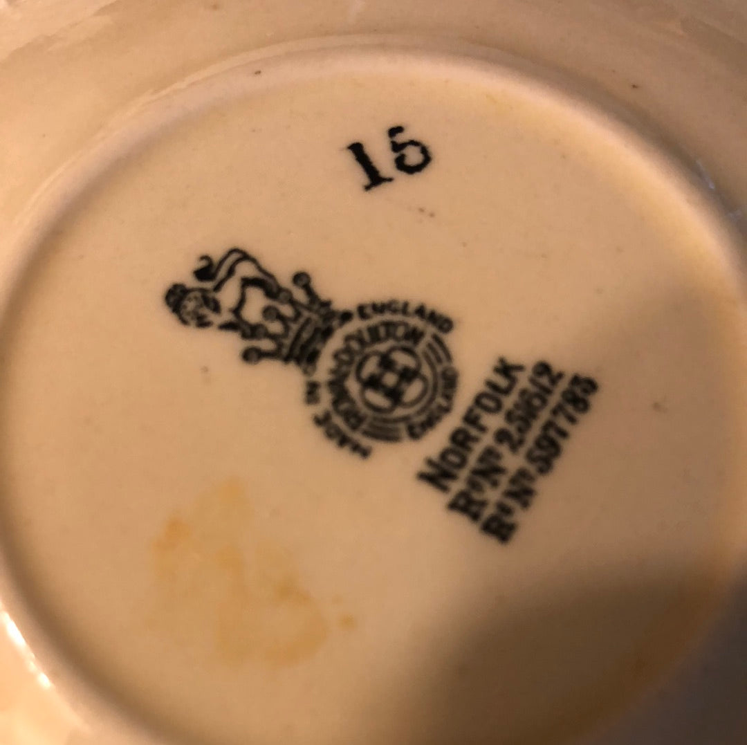 Norfolk Saucer #15 Royal Daulton