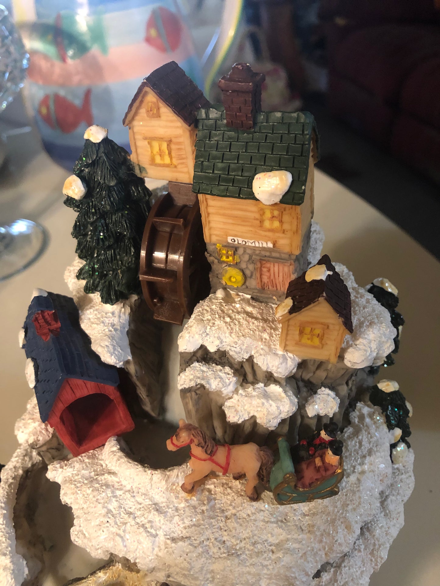 Christmas Village Musical 🎶 Waterfall