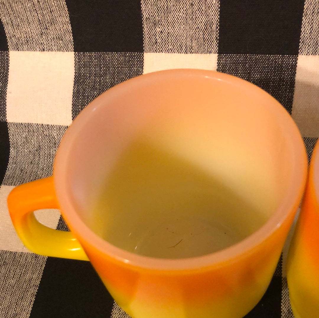 Anchor Hocking FireKing #72 pattern mugs