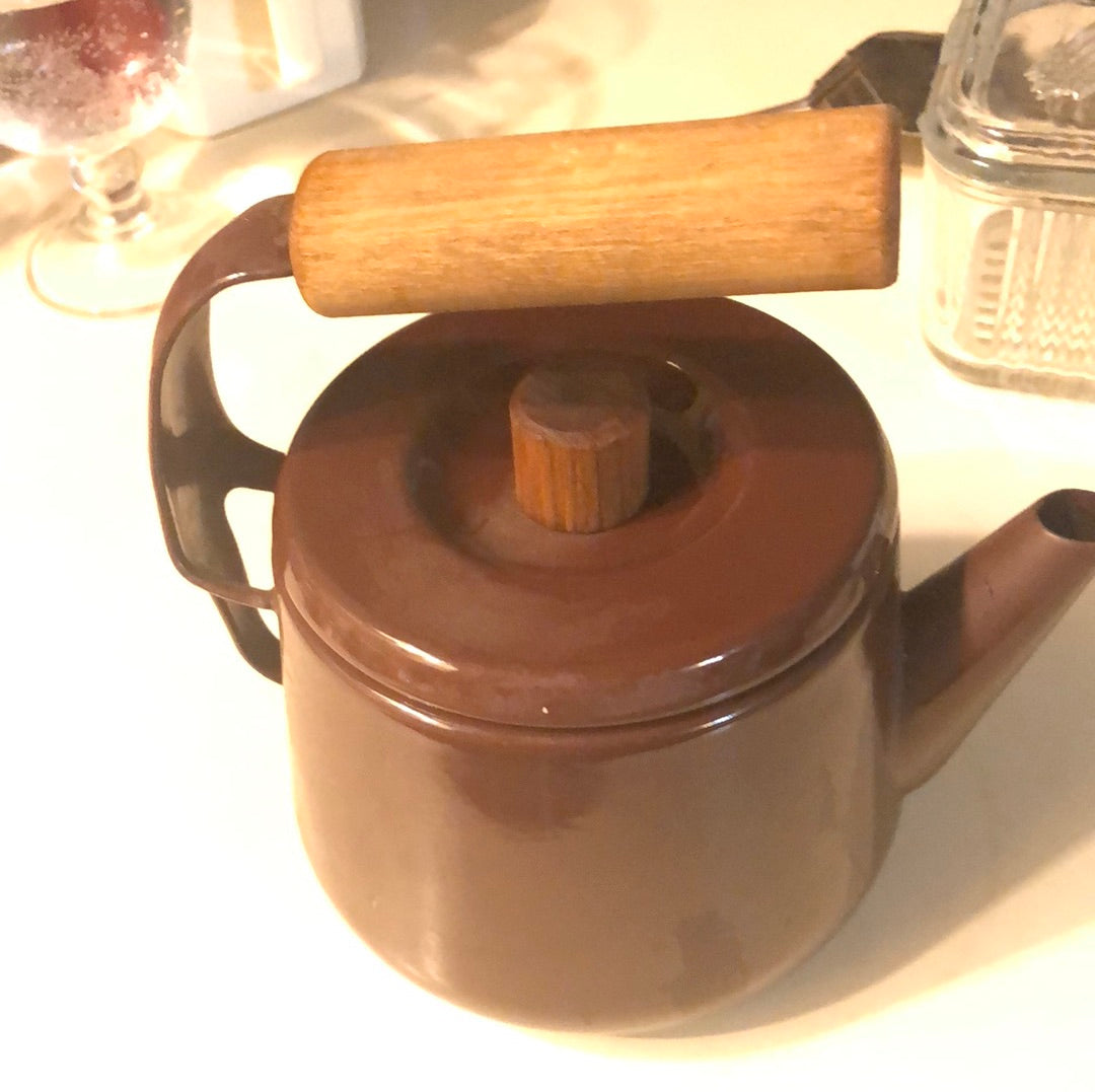Brown Enameled MCM tea Pot