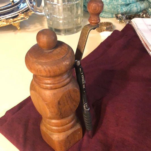 Vintage Wooden Pepper Grinder Mill