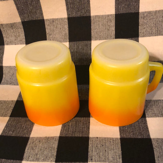 Anchor Hocking FireKing #72 pattern mugs