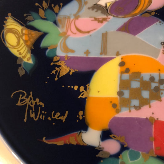 Alladin plate by Bjorn Winblad Signed