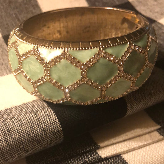 Aqua Bangle Bracelet