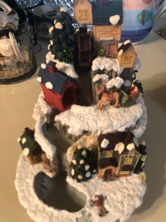 Christmas Village Musical 🎶 Waterfall