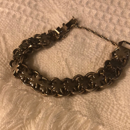 Bracelet with Shamrocks Vintage