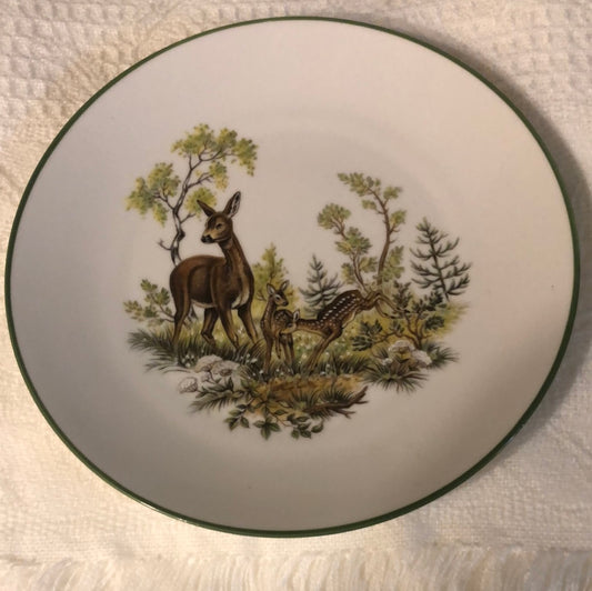 Bavarian Plate from Germany Deers